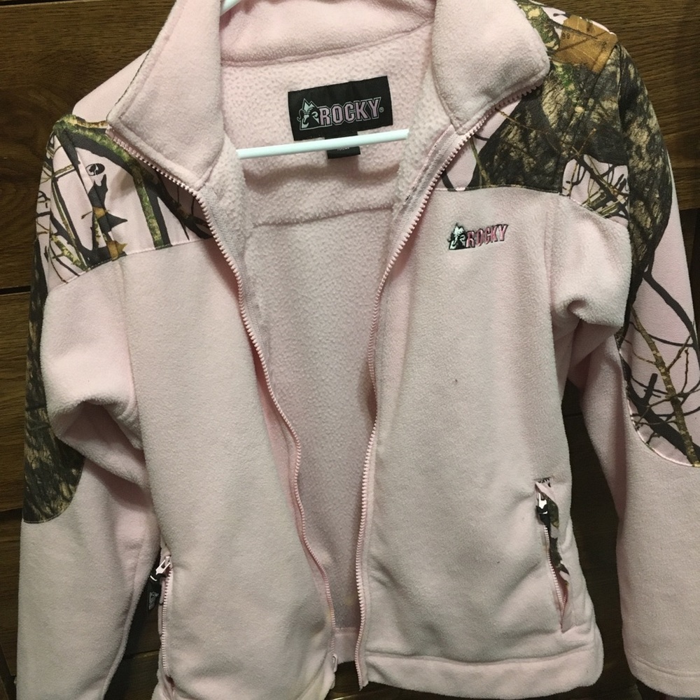 Mossy Oak Rocky Camo fleece pink  jacket